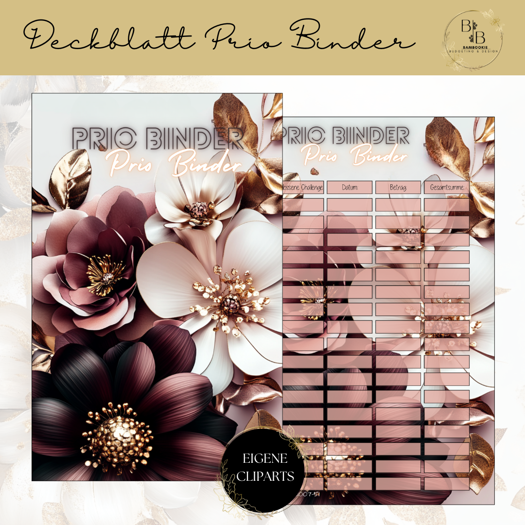 Deckblatt Prio Binder