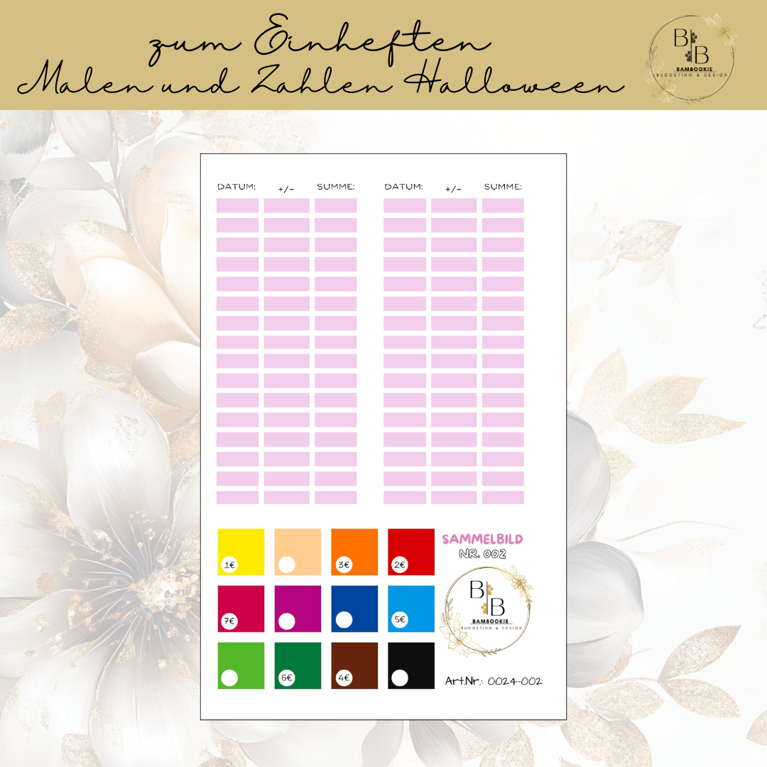 Malen und Zahlen "002-Halloween"