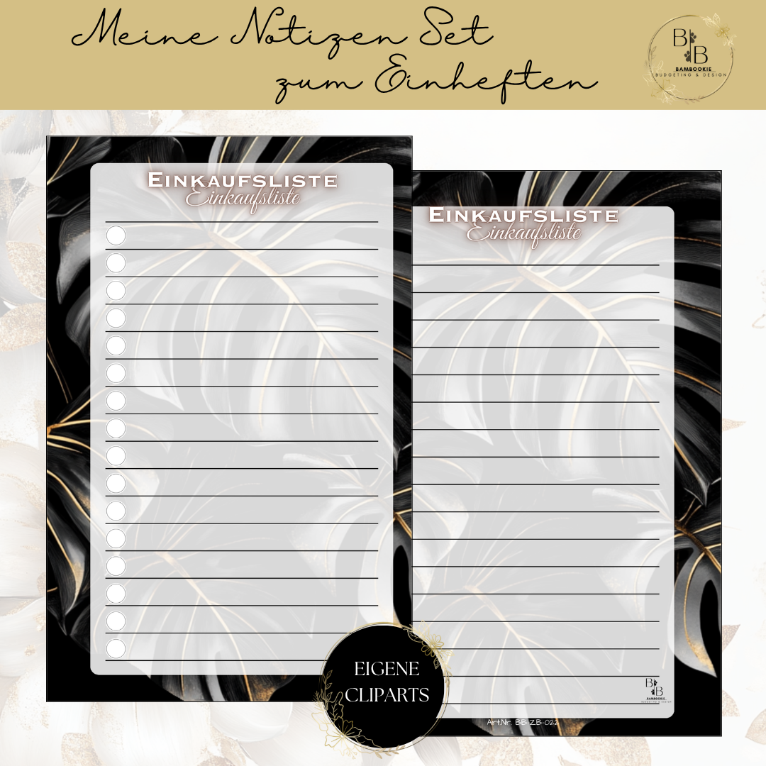 A6 Notizseiten Set