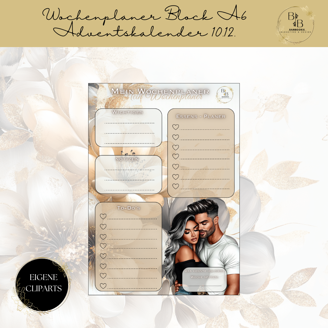 Wochenplaner-Block A6 (100 Seiten)