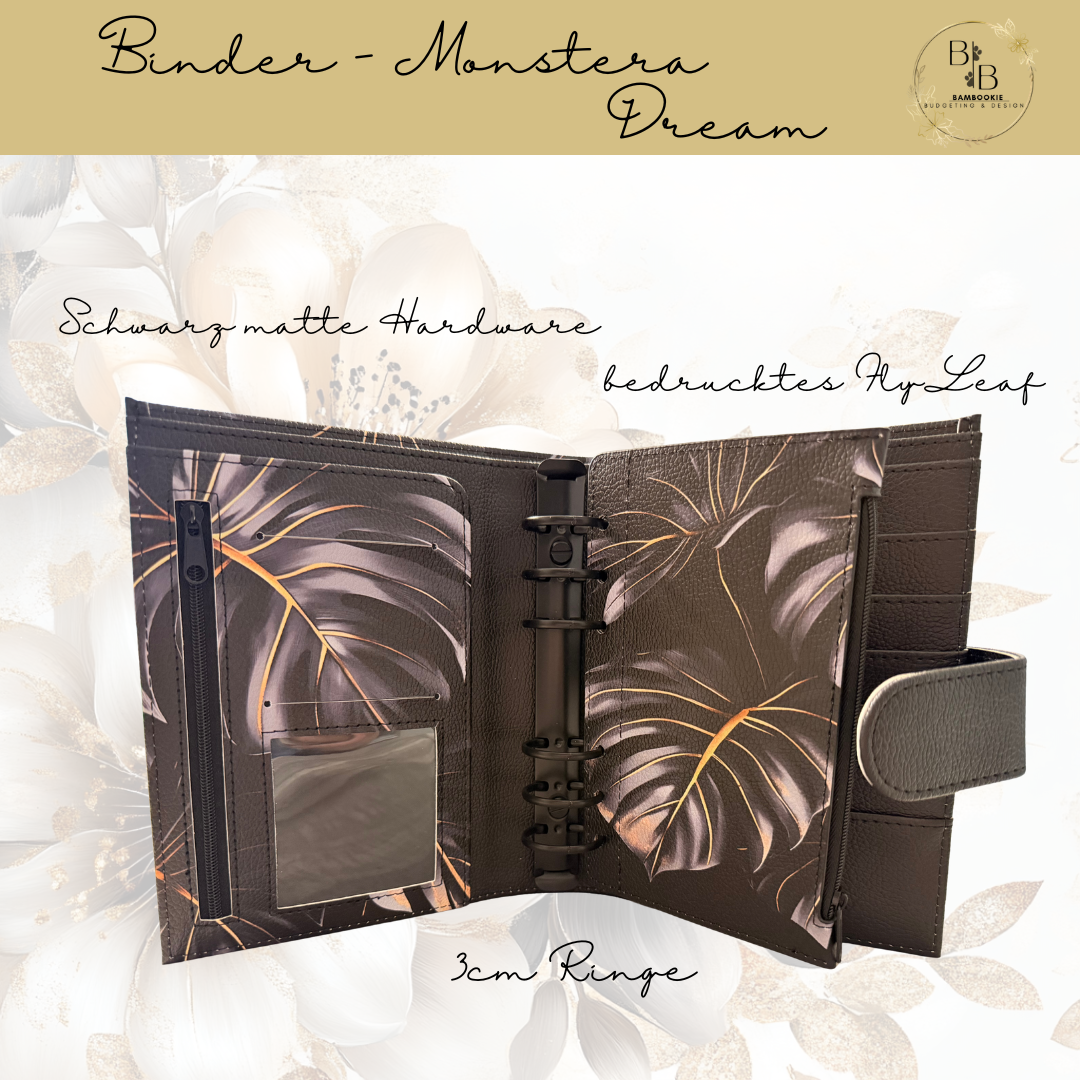 A6 Binder - Monstera Dream