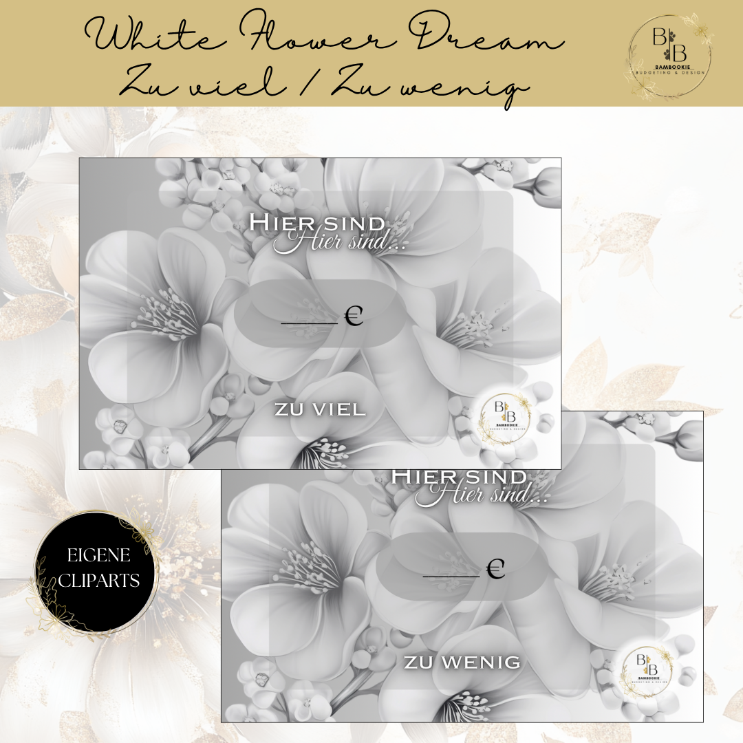 White Flower Dream Binder Bundle