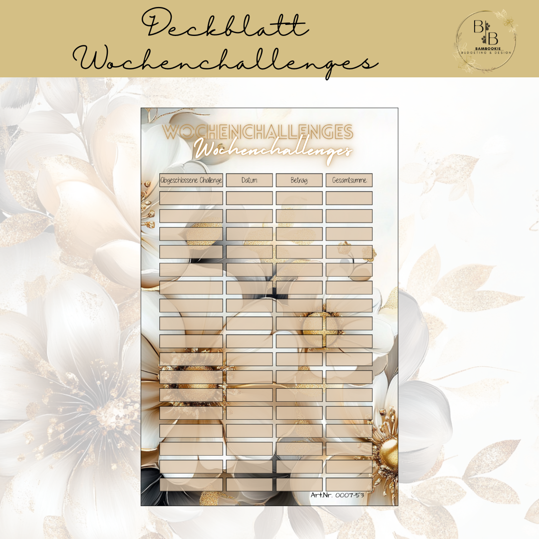 Deckblatt Wochenchallenges