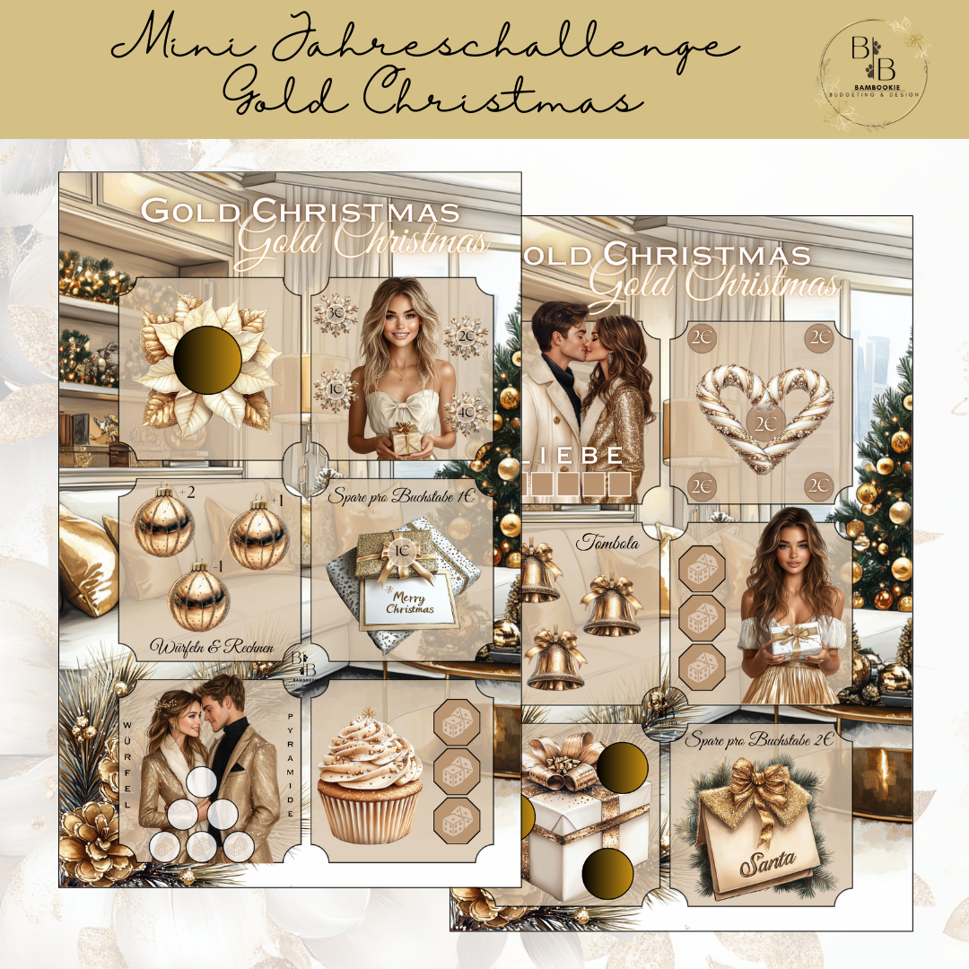 Mini Jahreschallenge - Gold Christmas