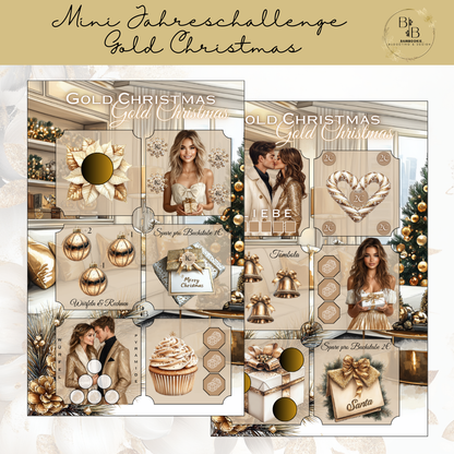 Mini Jahreschallenge - Gold Christmas