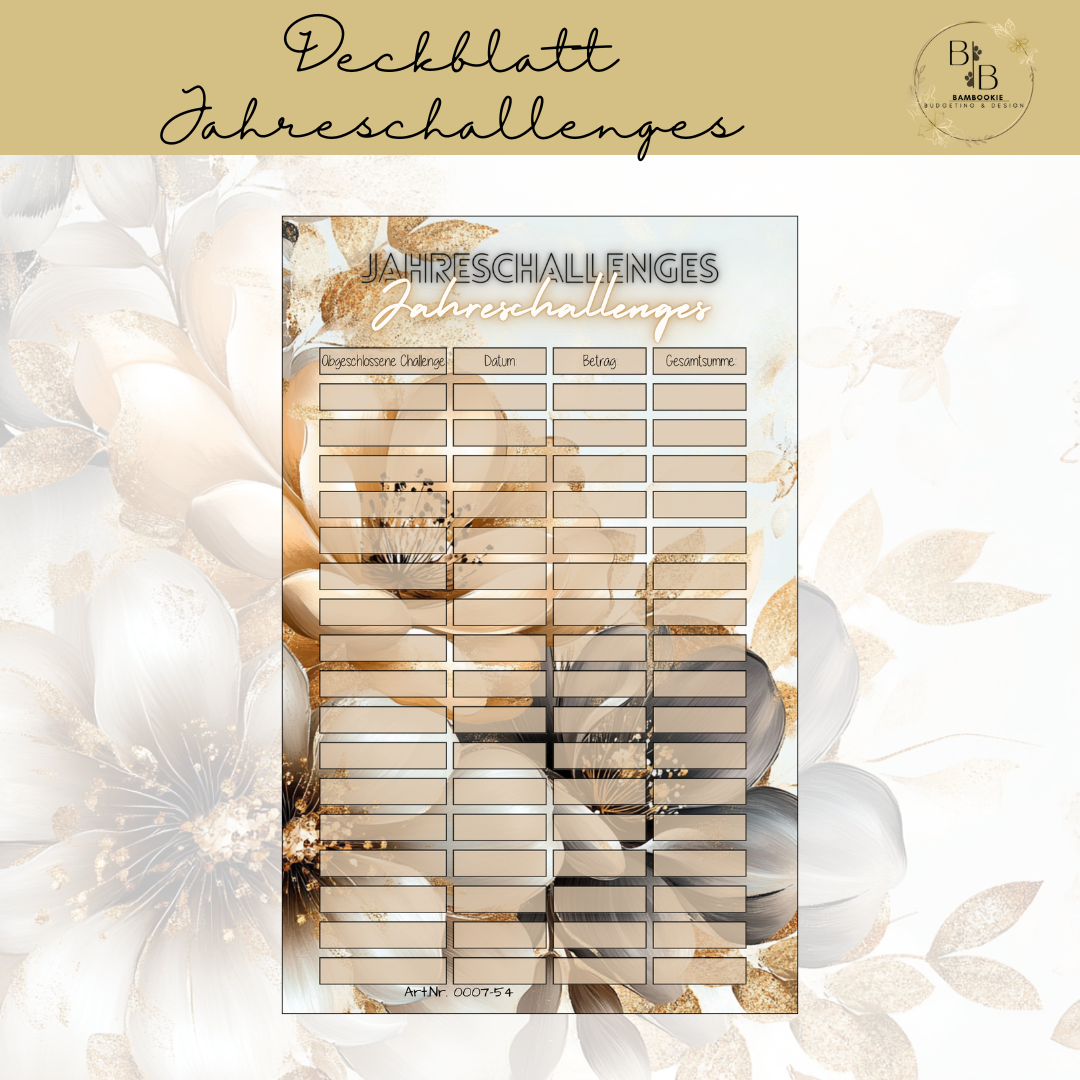Deckblatt Jahreschallenges