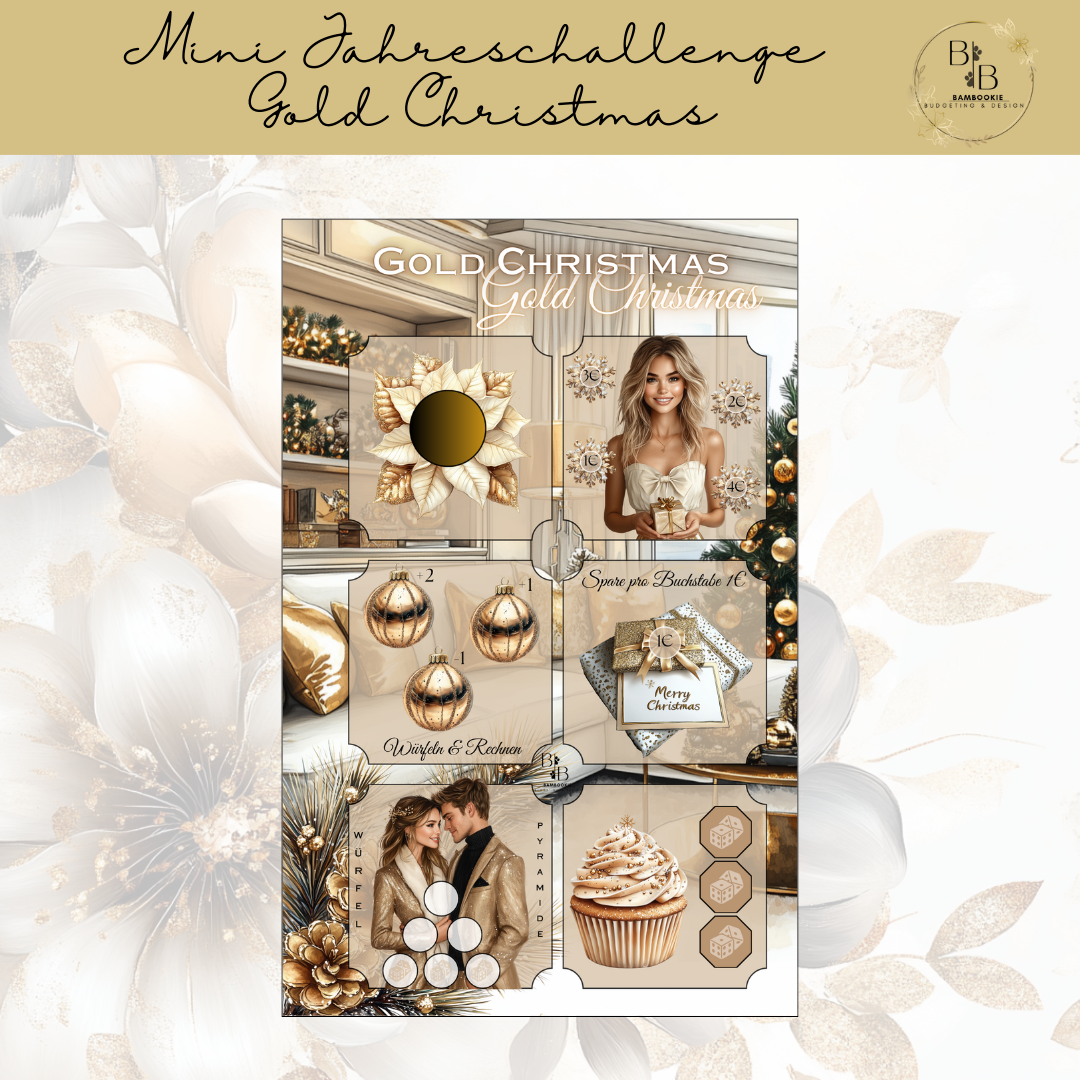 Mini Jahreschallenge - Gold Christmas