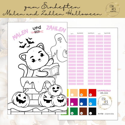 Malen und Zahlen "002-Halloween"