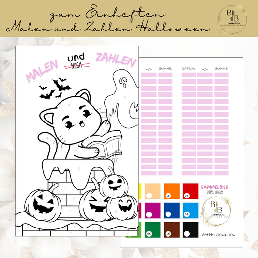 Malen und Zahlen "002-Halloween"