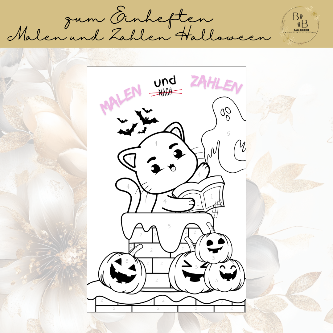 Malen und Zahlen "002-Halloween"