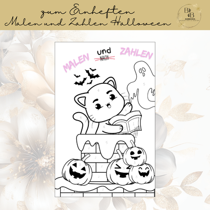 Malen und Zahlen "002-Halloween"