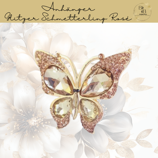 Anhänger Glitzer Schmetterling