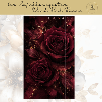 Dark Red Roses Binder Bundle