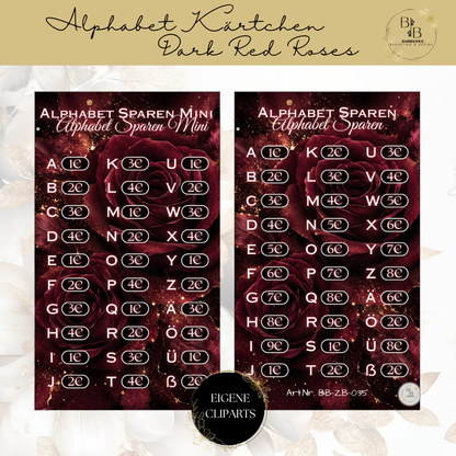 Dark Red Roses Binder Bundle