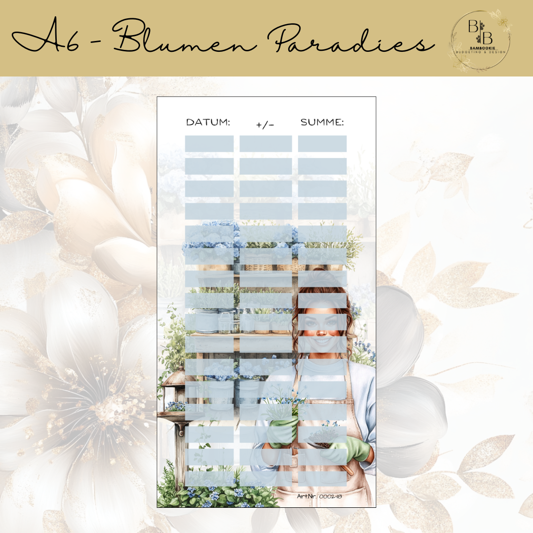 A6 Blumen Paradies