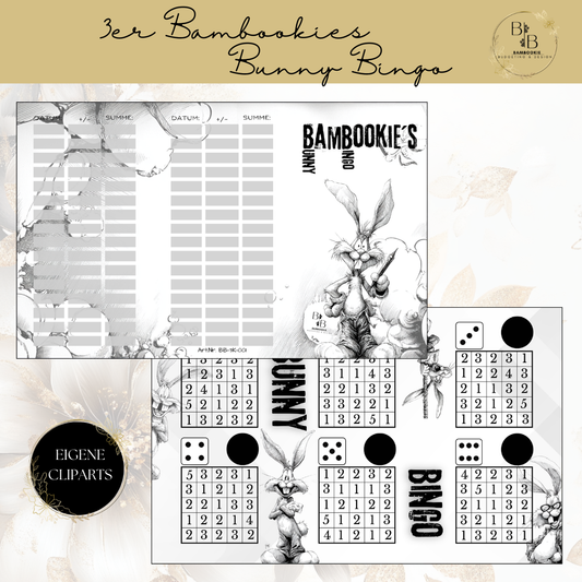 3er Bambookies Bunny Bingo