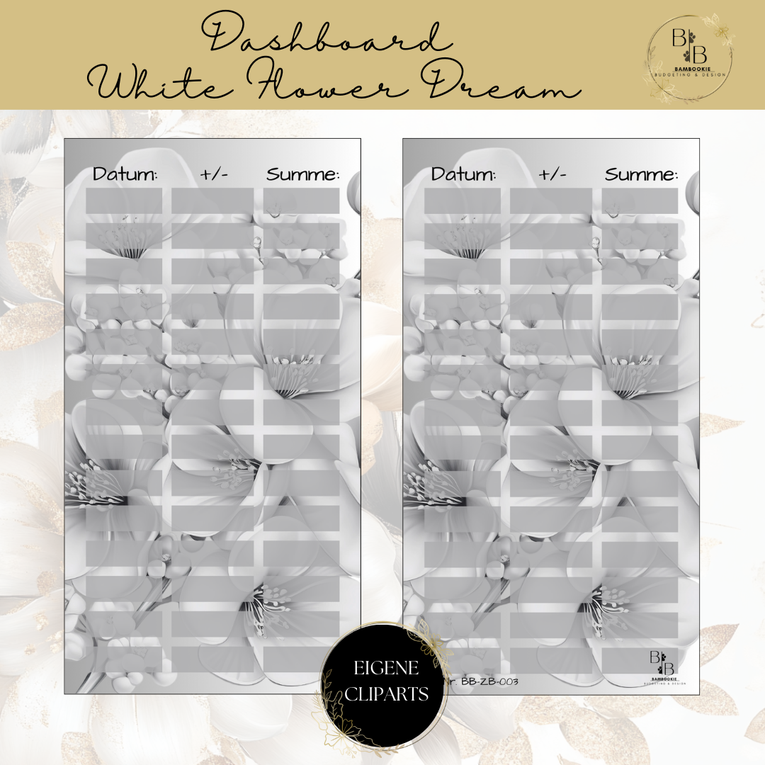 White Flower Dream Binder Bundle
